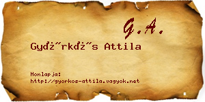 Györkös Attila névjegykártya